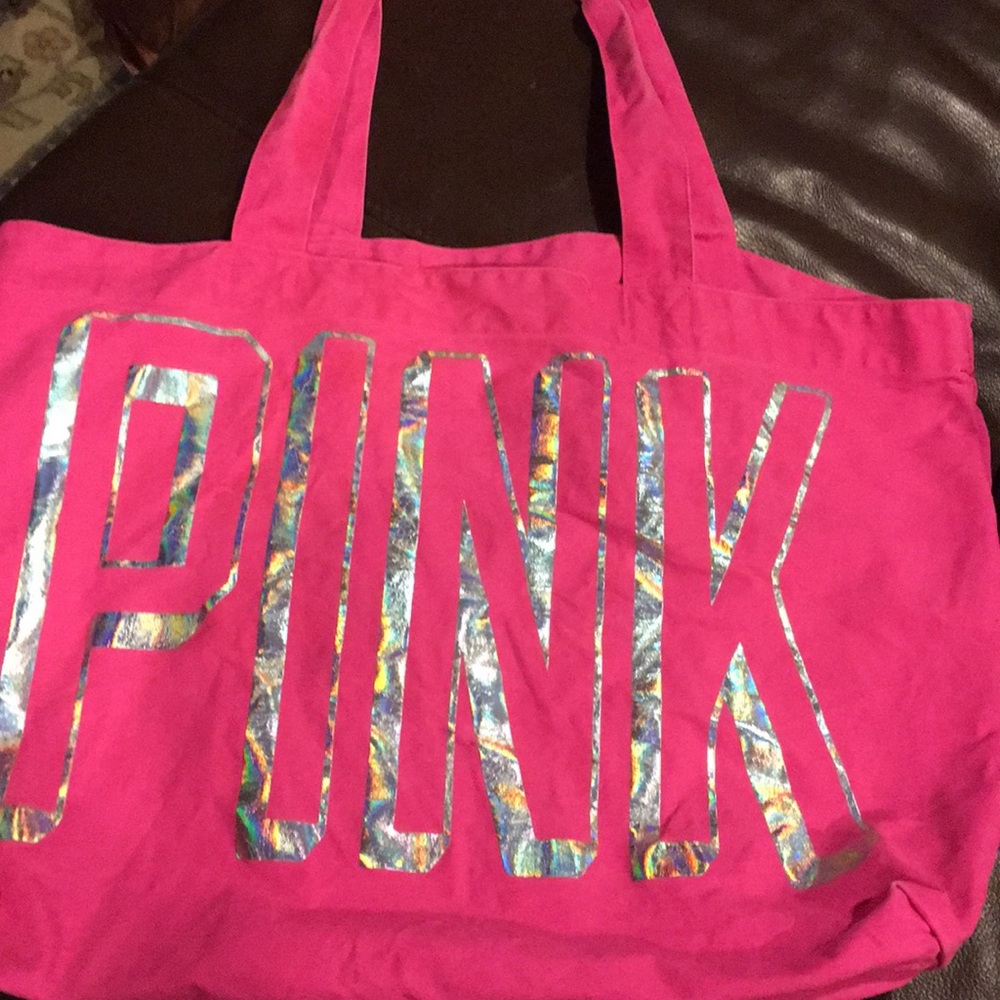 Pink large tote